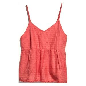 NWOT - Paper Crane Pink 100% Cotton Top Fringe